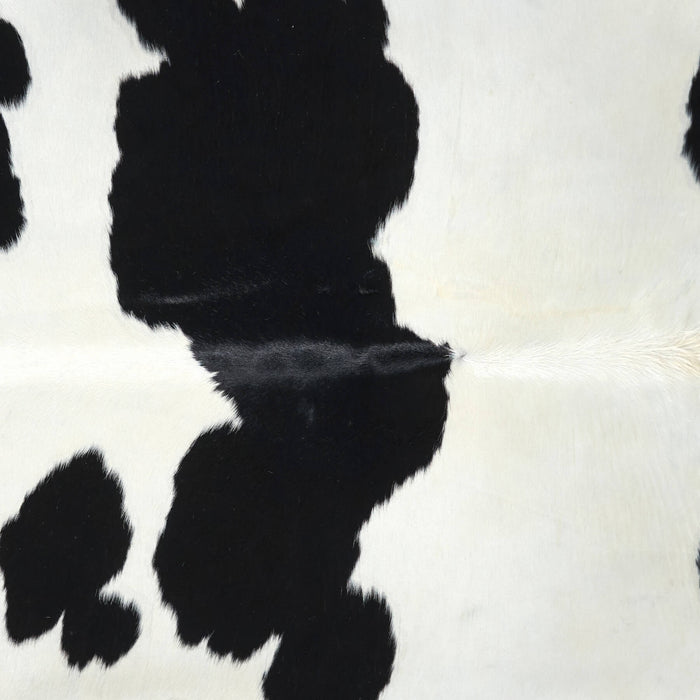 Brazilian Black and White Cowhide Rug Size 6'5" L x 5'6" W 2638