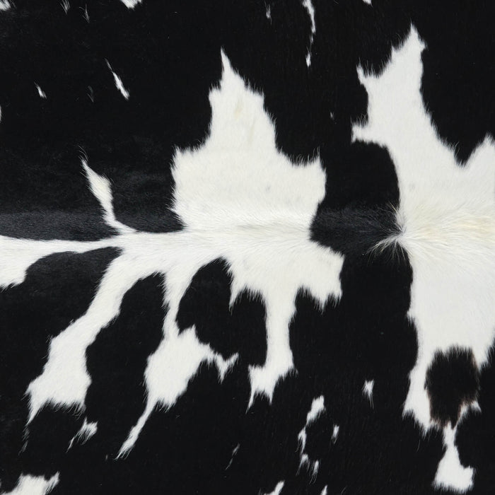Brazilian Black and White Cowhide Rug Size 7'3" L x 5'10" W 2643