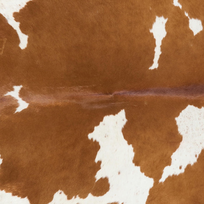 Brazilian Brown and White Cowhide Rug Size 6'6" L x 5'8" W 2645