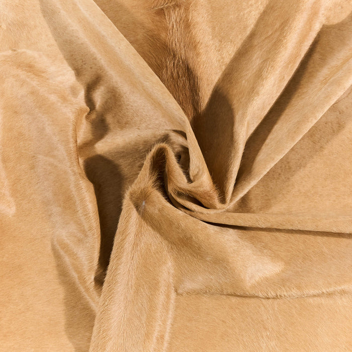 Brazilian Beige Cowhide Rug Size 7'7" L x 6'8" W 2688