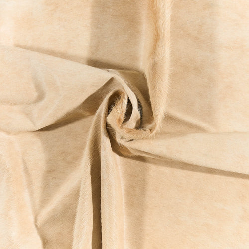 Brazilian Beige Cowhide Rug Size 7'4" L x 6'2" W 2691