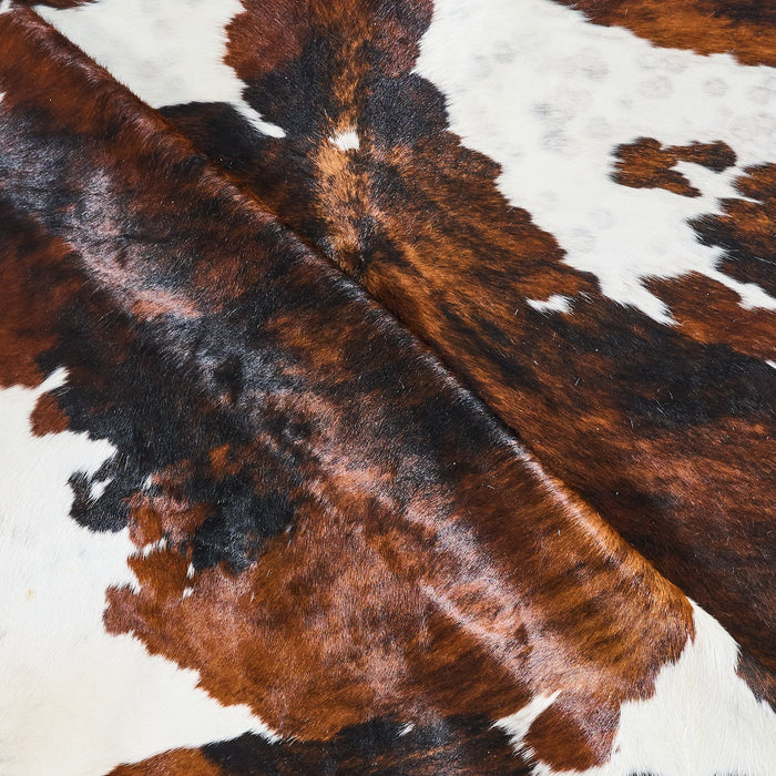 Tricolor Cowhide Rug Size 8'1" L x 6'7" W 2812