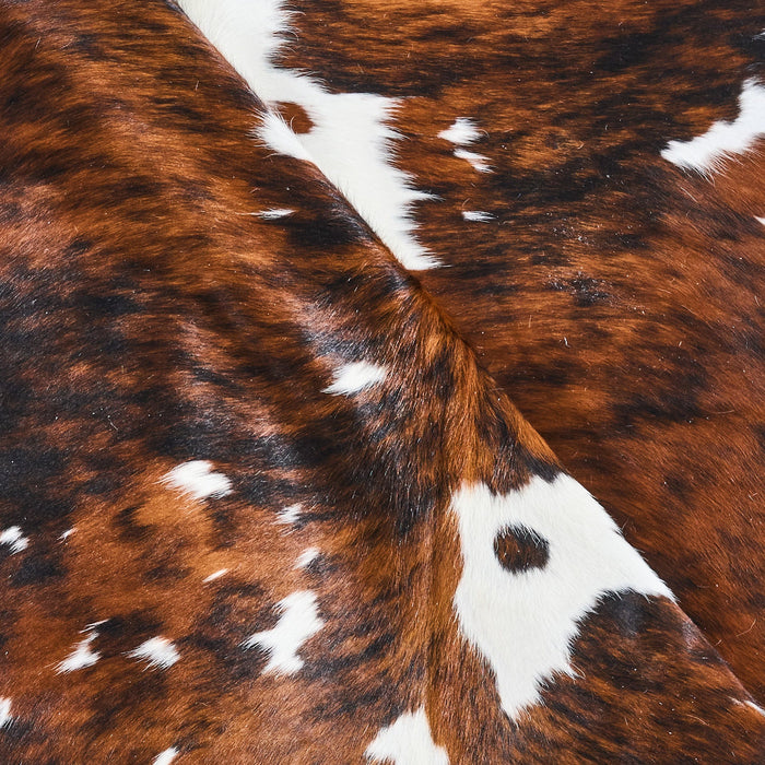 Tricolor Cowhide Rug Size 6'10" L x 6'1" W 2818