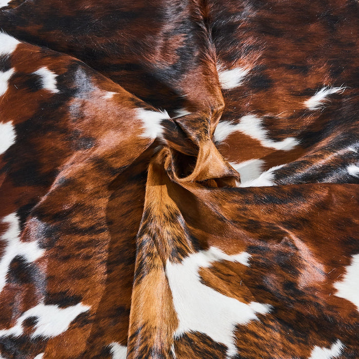 Tricolor Cowhide Rug Size 7'3" L x 6'4" W 2832