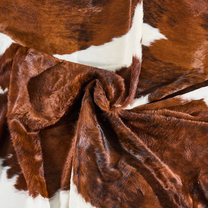 Tricolor Cowhide Rug Size 7'10" L x 6'7" W 2847
