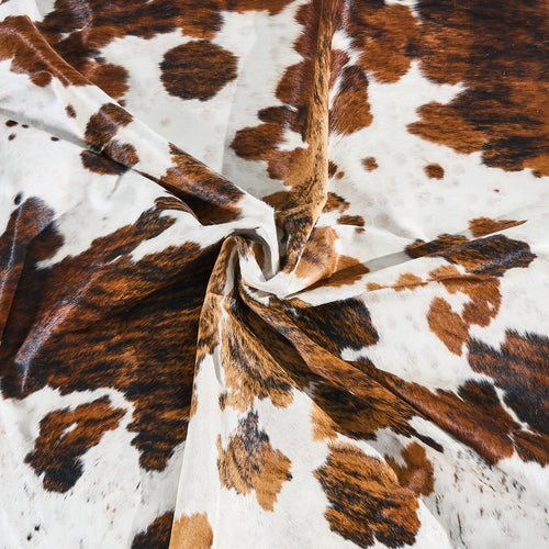 Tricolor Cowhide Rug Size 8'3" L x 7'1" W 2854