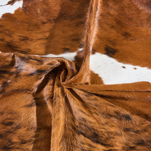 Tricolor Cowhide Rug Size 7'5" L x 6'4" W 2860
