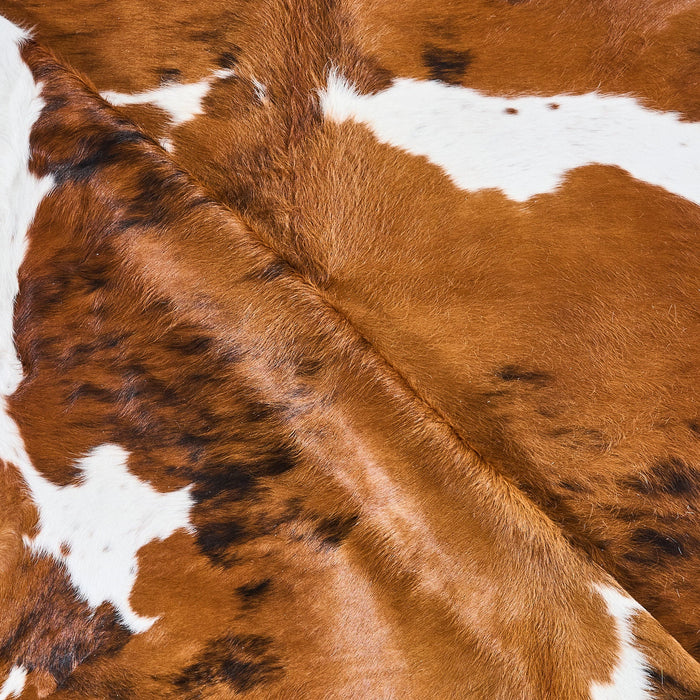 Tricolor Cowhide Rug Size 7'5" L x 6'4" W 2860