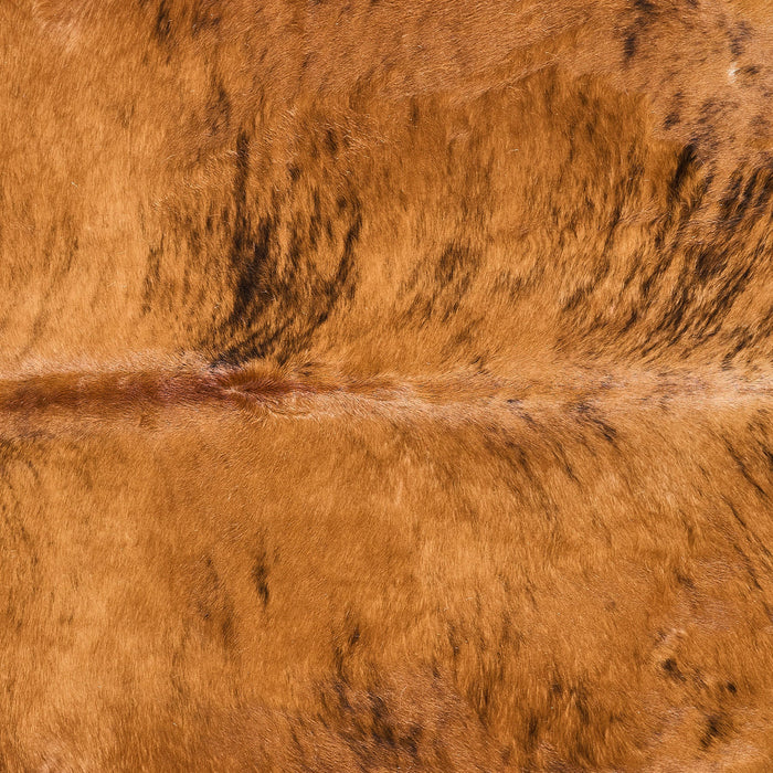 Tricolor Brindle Mix Cowhide Rug Size 6'4" L x 6'2" W 2877