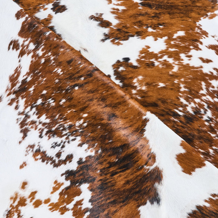 Tricolor Cowhide Rug Size 7'8" L x 6'6" W 2878