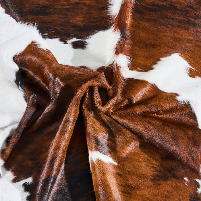 Tricolor Cowhide Rug Size 7'2" L x 6'5" W 2881