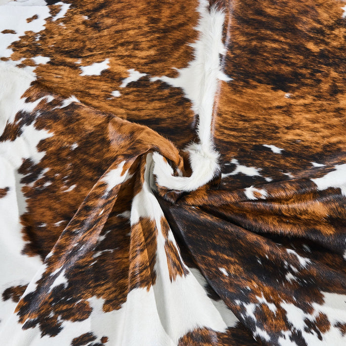 Tricolor Cowhide Rug Size 8'6" L x 6'6" W 2887