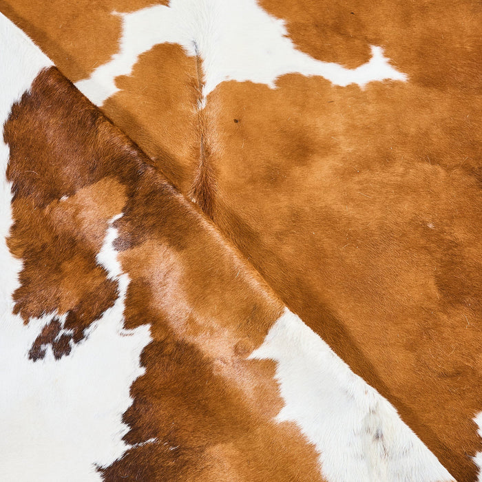 Tricolor Cowhide Rug Size 7'4" L x 6'7" W 2896