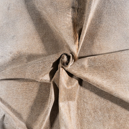 Brazilian Grey Palomino Cowhide Rug Size 8'3" L x 7'6" W 6129