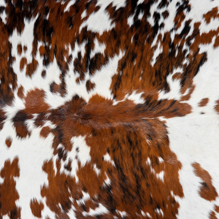Tricolor Cowhide Rug Size 7'3" L x 6'8" W 2917