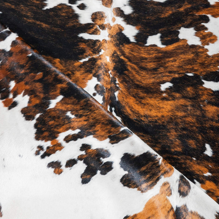 Tricolor Cowhide Rug Size 7'11" L x 6'10" W 2920