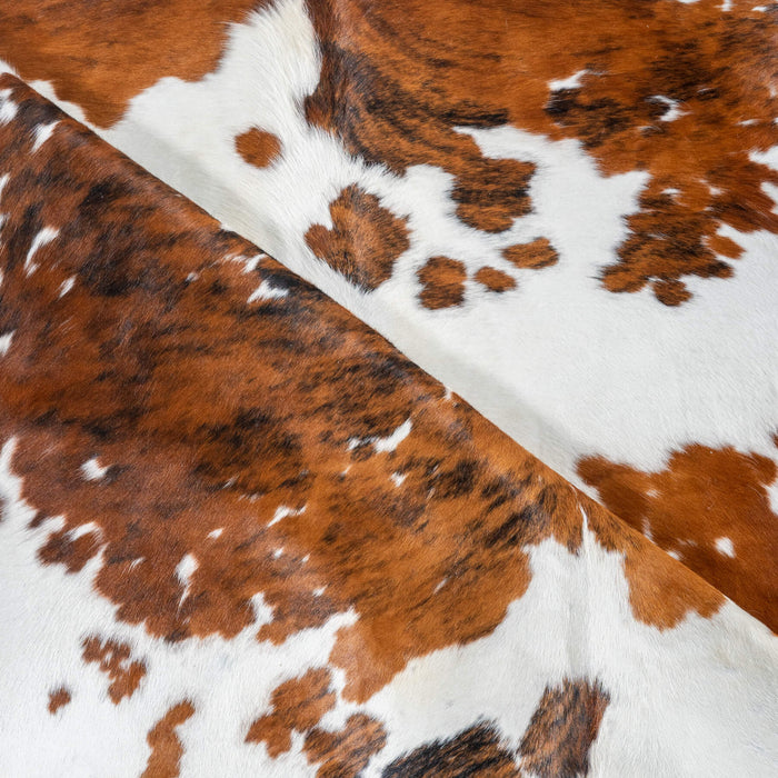 Tricolor Cowhide Rug Size 7'10" L x 6'6" W 2923