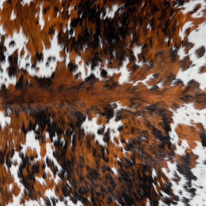 Tricolor Cowhide Rug Size 7'9" L x 6'9" W 2928