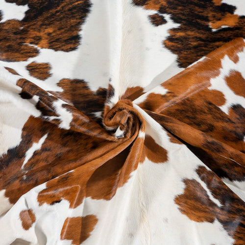 Tricolor Cowhide Rug Size 8'2" L x 6'7" W 2954
