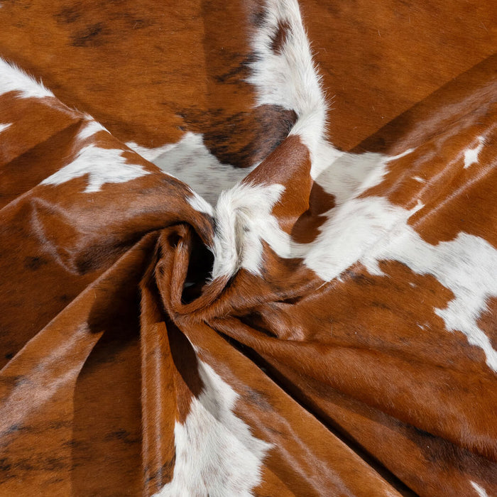 Tricolor Cowhide Rug Size 7'4" L x 6'6" W 2971