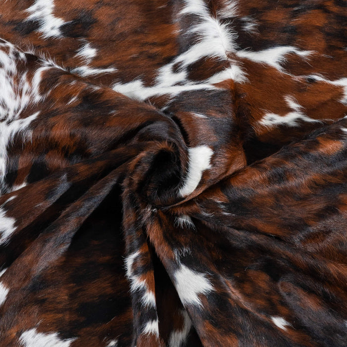 Tricolor Cowhide Rug Size 7'6" L x 6'3" W 2997