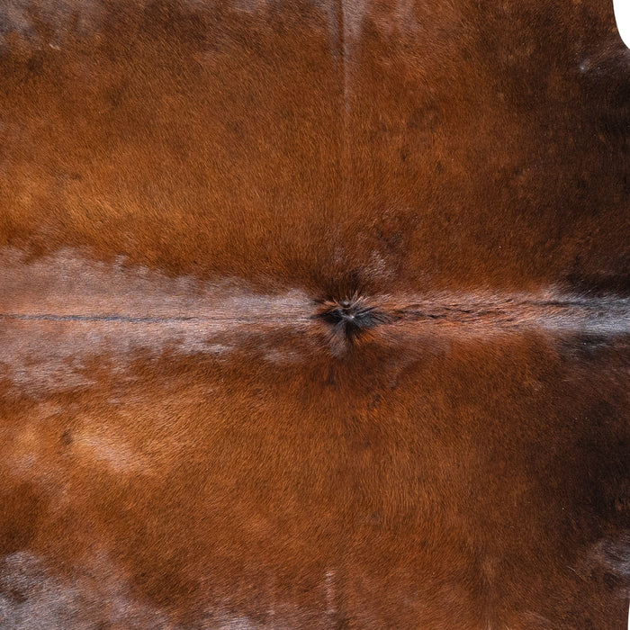 Brazilian Mahogany Cowhide Rug Size 6'11" L x 6'6" W 5803