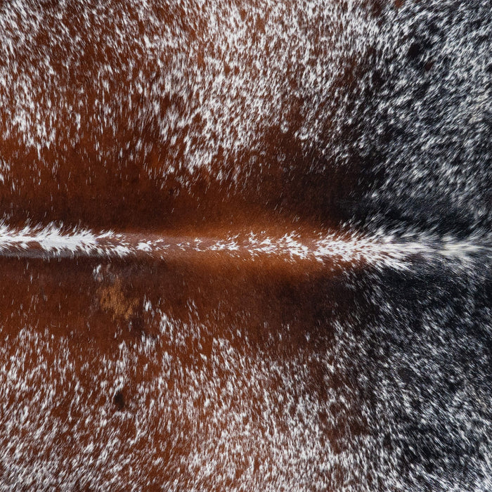Brazilian Brown Salt and Pepper Cowhide Rug Size 8'2" L x 7'1" W 3031