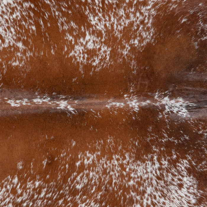 Brazilian Brown Salt and Pepper Cowhide Rug Size 7'3" L x 6'7" W 3043
