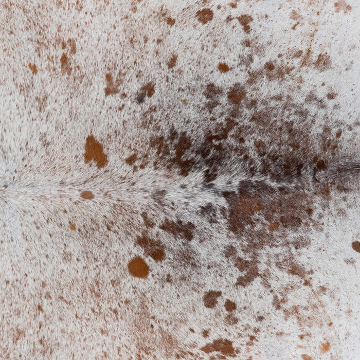 Brazilian Brown Salt and Pepper Cowhide Rug Size 7'11" L x 7'2" W 3046
