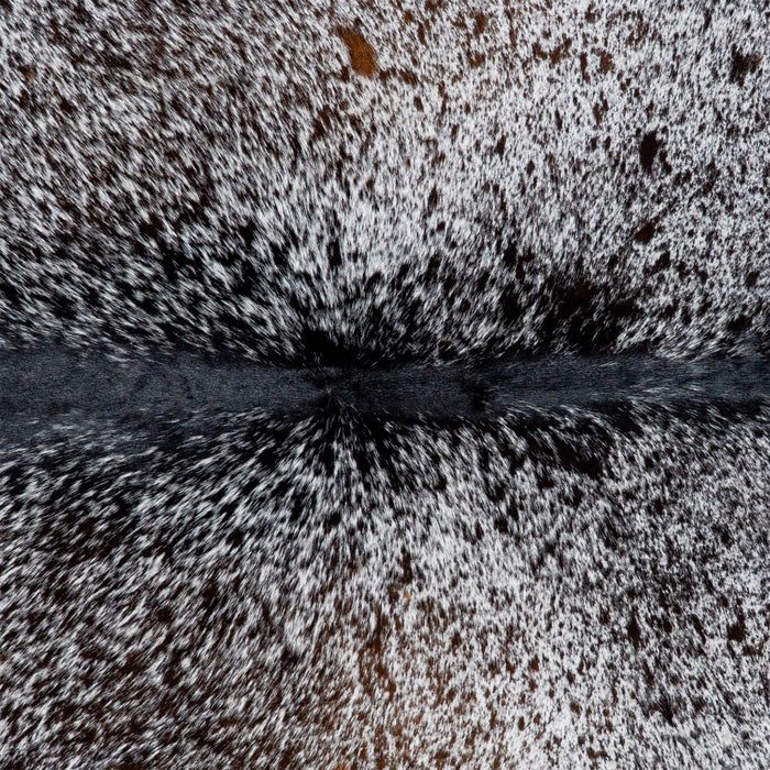 Brazilian Black Salt and Pepper Cowhide Rug Size 7'4" L x 6'0" W 3063