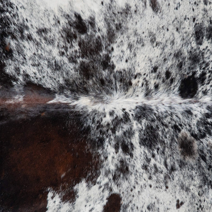 Brazilian Black Salt and Pepper Cowhide Rug Size 7'8" L x 6'5" W 3073