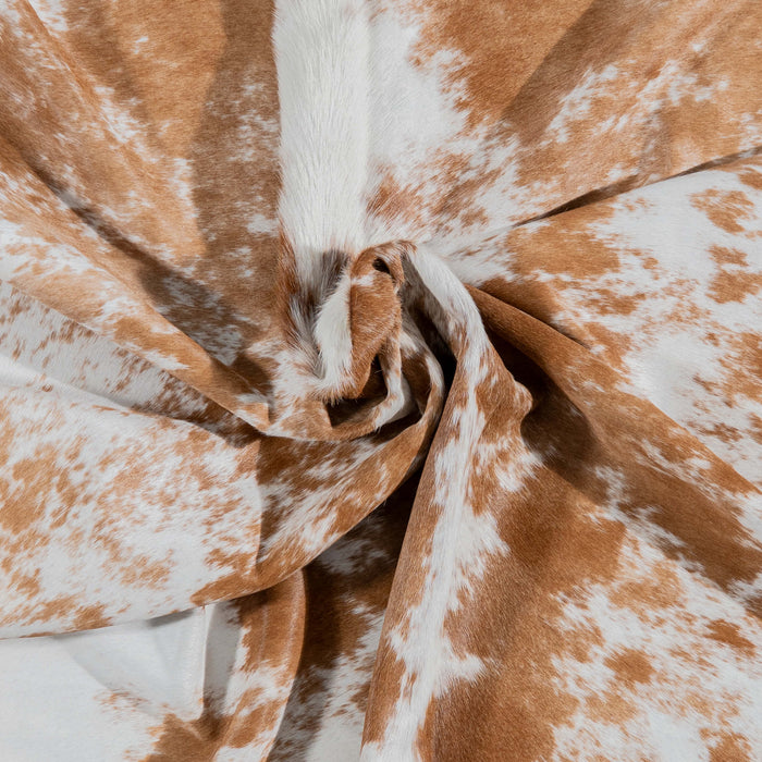 Brazilian Brown Salt and Pepper Cowhide Rug Size 7'11" L x 7'0" W 3074