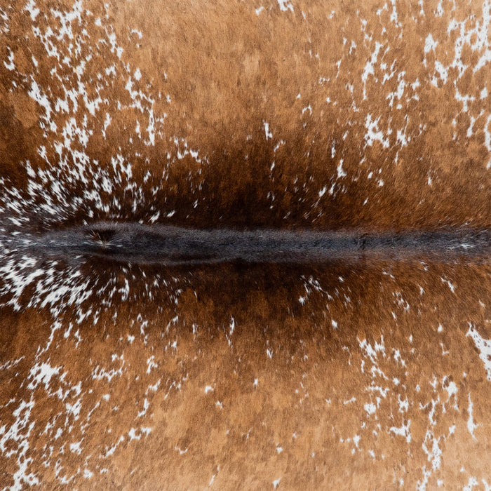 Brazilian Brown Salt and Pepper Cowhide Rug Size 7'7" L x 6'4" W 3095