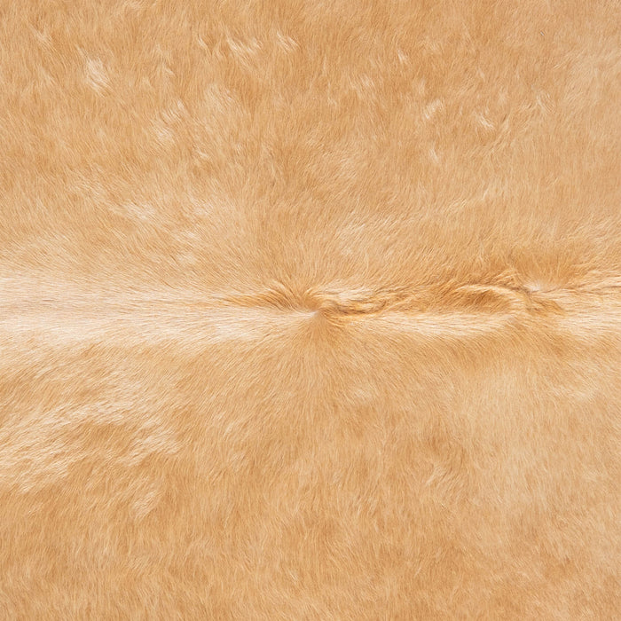 Brazilian Beige Cowhide Rug Size 6'11" L x 6'1" W 3104