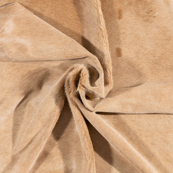 Brazilian Beige Cowhide Rug Size 7'9" L x 6'10" W 3110
