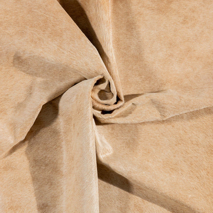 Brazilian Beige Cowhide Rug Size 7'4" L x 5'9" W 3111