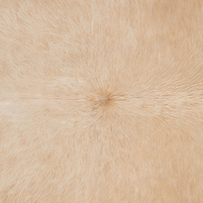 Brazilian Beige Cowhide Rug Size 7'4" L x 7'1" W 3114