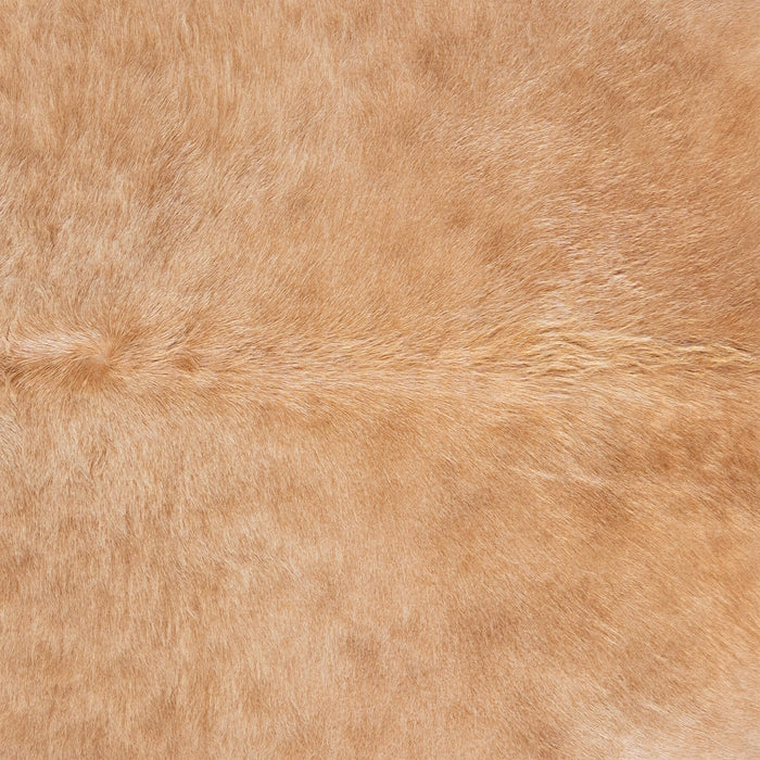 Brazilian Beige Cowhide Rug Size 7'5" L x 6'11" W 3118
