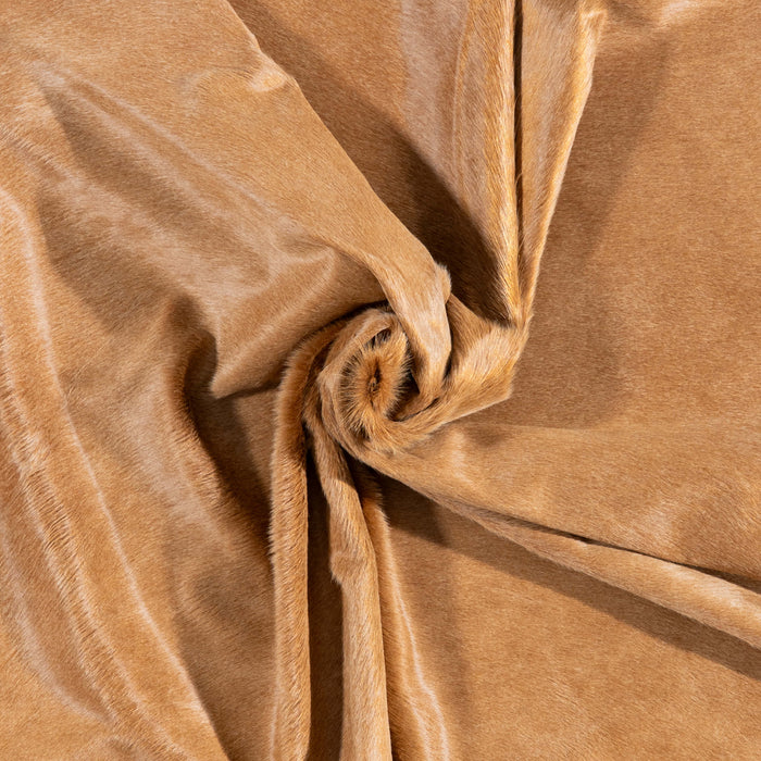 Brazilian Beige Cowhide Rug Size 7'5" L x 5'11" W 3121