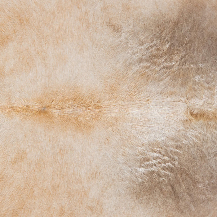 Brazilian Beige Cowhide Rug Size 7'9" L x 6'9" W 3125