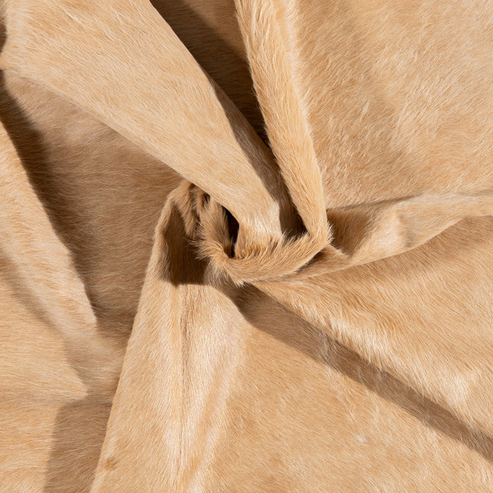 Brazilian Beige Cowhide Rug Size 8'5" L x 7'3" W 3130