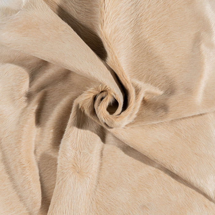 Brazilian Beige Cowhide Rug Size 8'4" L x 7'2" W 3136
