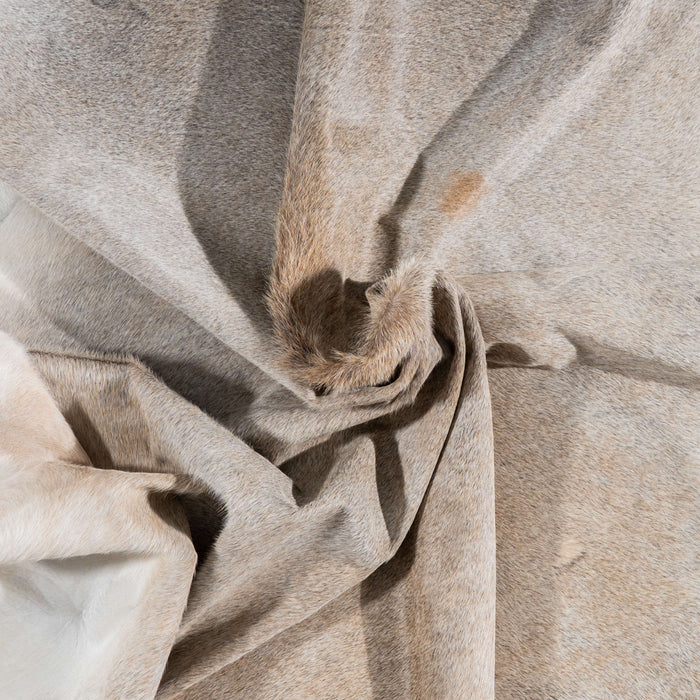 Brazilian Grey Palomino Cowhide Rug Size 8'4" L x 7'4" W 3140