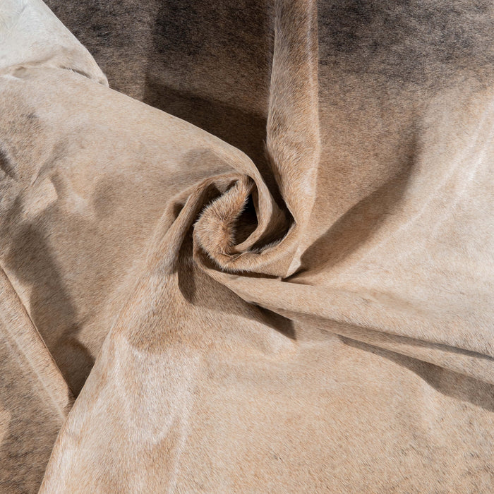 Brazilian Grey Palomino Cowhide Rug Size 7'9" L x 6'6" W 3142