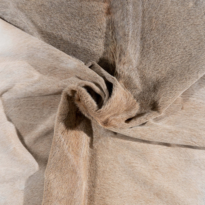 Brazilian Grey Palomino Cowhide Rug Size 8'0" L x 7'3" W 3145