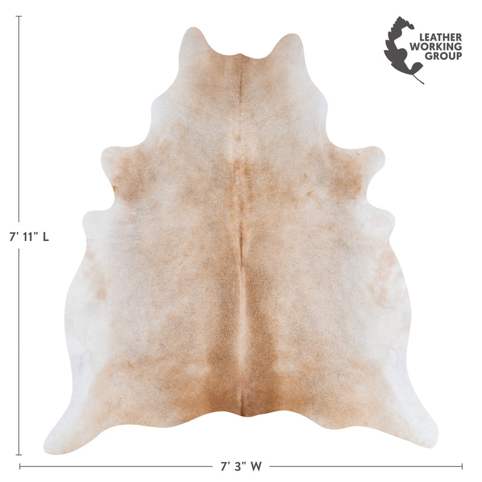 Brazilian Grey Palomino Cowhide Rug Size 7'11" L x 7'3" W 3167