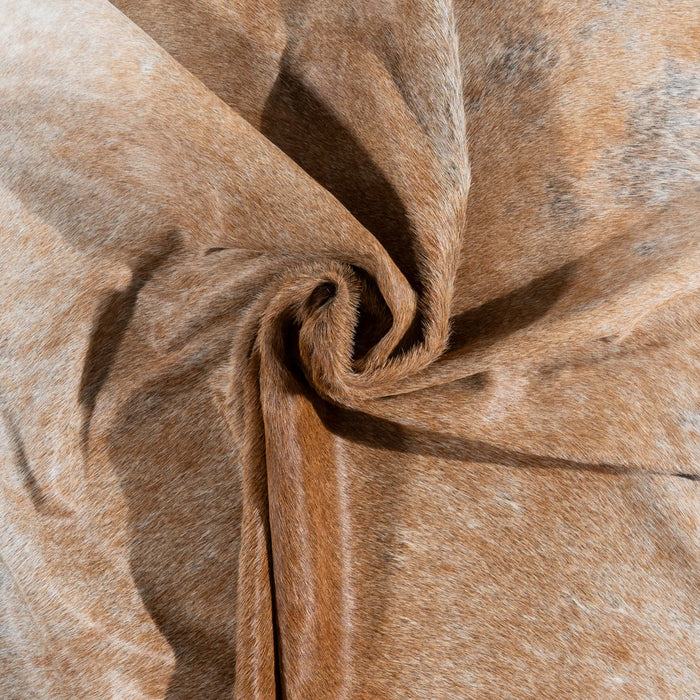 Brazilian Grey Palomino Cowhide Rug Size 7'6" L x 6'7" W 3178