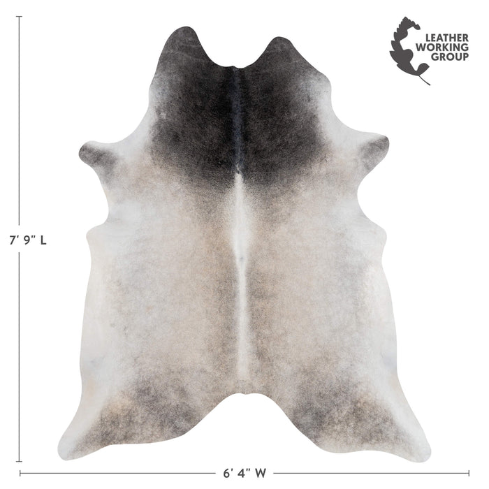 Brazilian Grey Cowhide Rug Size 7'9" L x 6'4" W 3182