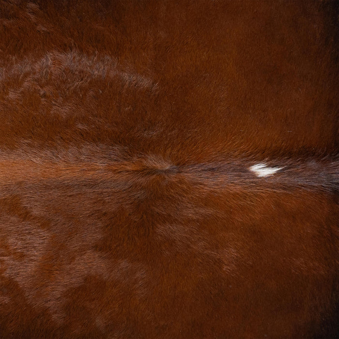 Brazilian Mahogany Cowhide Rug Size 7'4" L x 6'7" W 3197