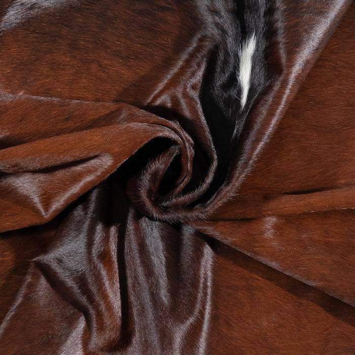 Brazilian Mahogany Cowhide Rug Size 7'1" L x 7'4" W 3209